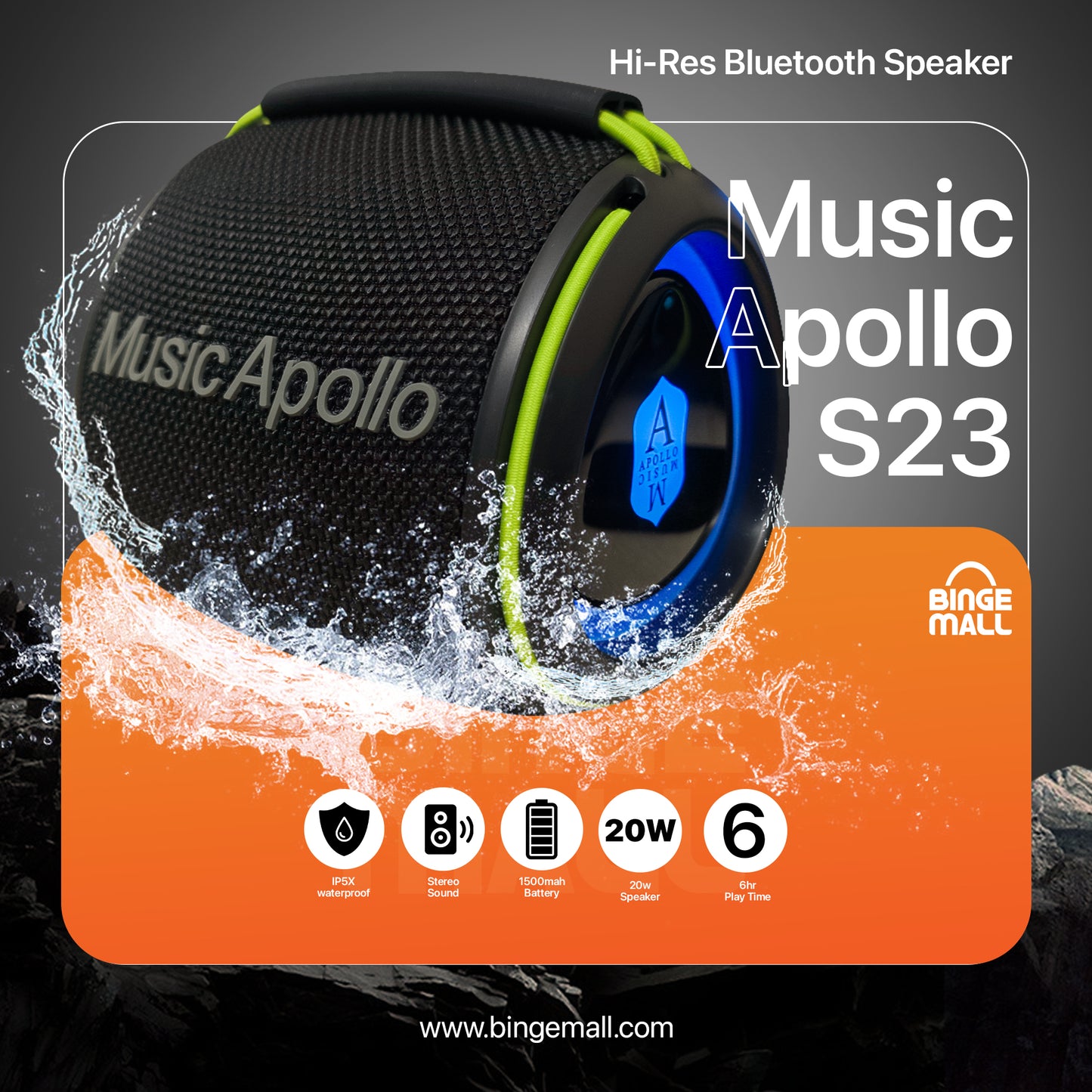 Music Apollo S23 10W Bluetooth Speaker