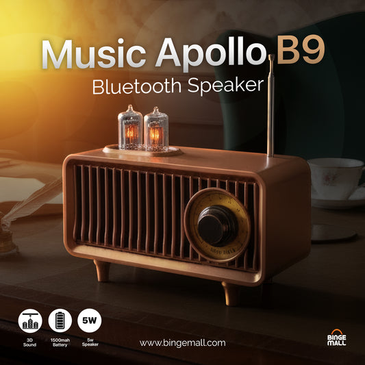 Music Apollo Retro B9 5W Premium Speaker